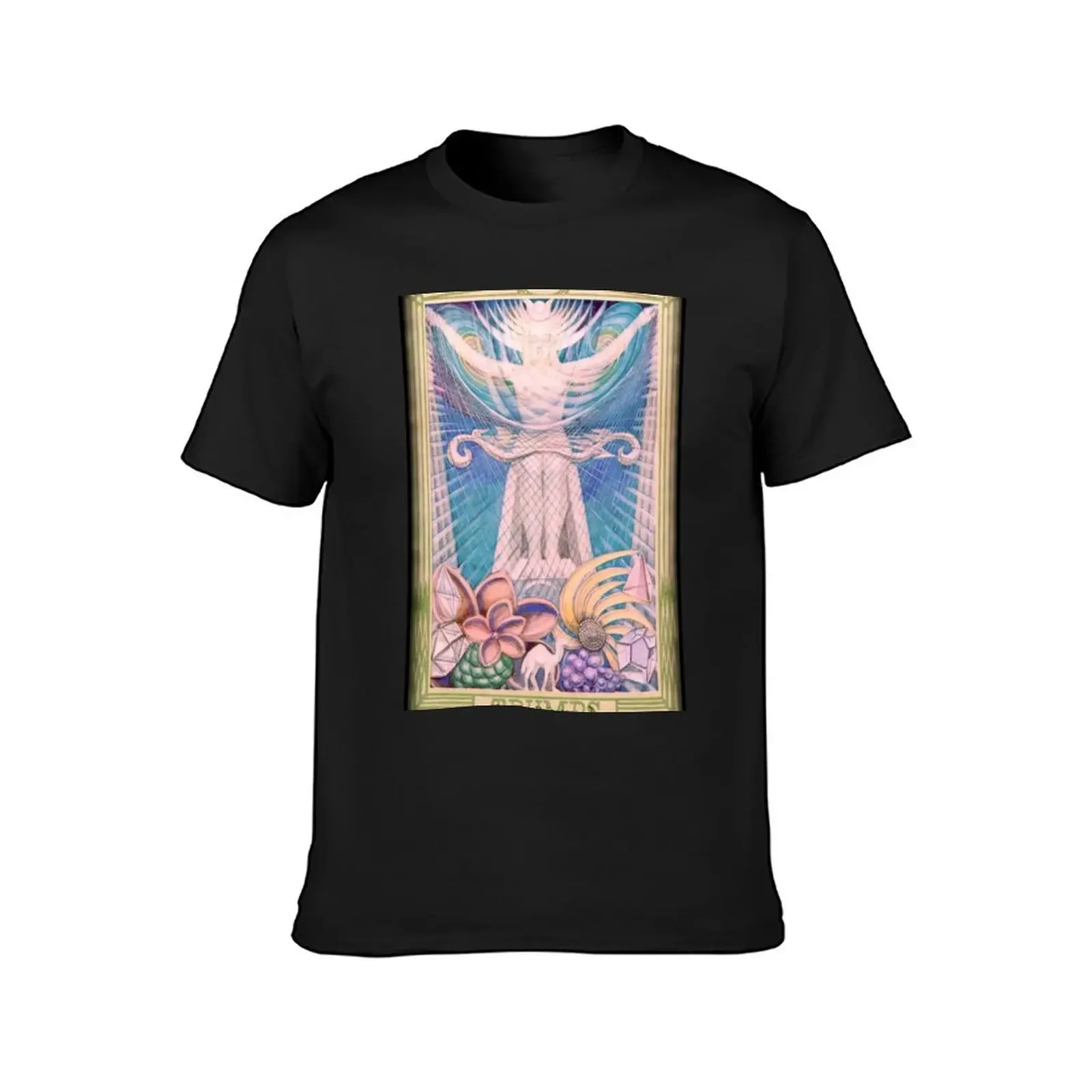 Thoth Tarot - II - The High Priestess. T-Shirt blue archive anime figures funny t shirts for men