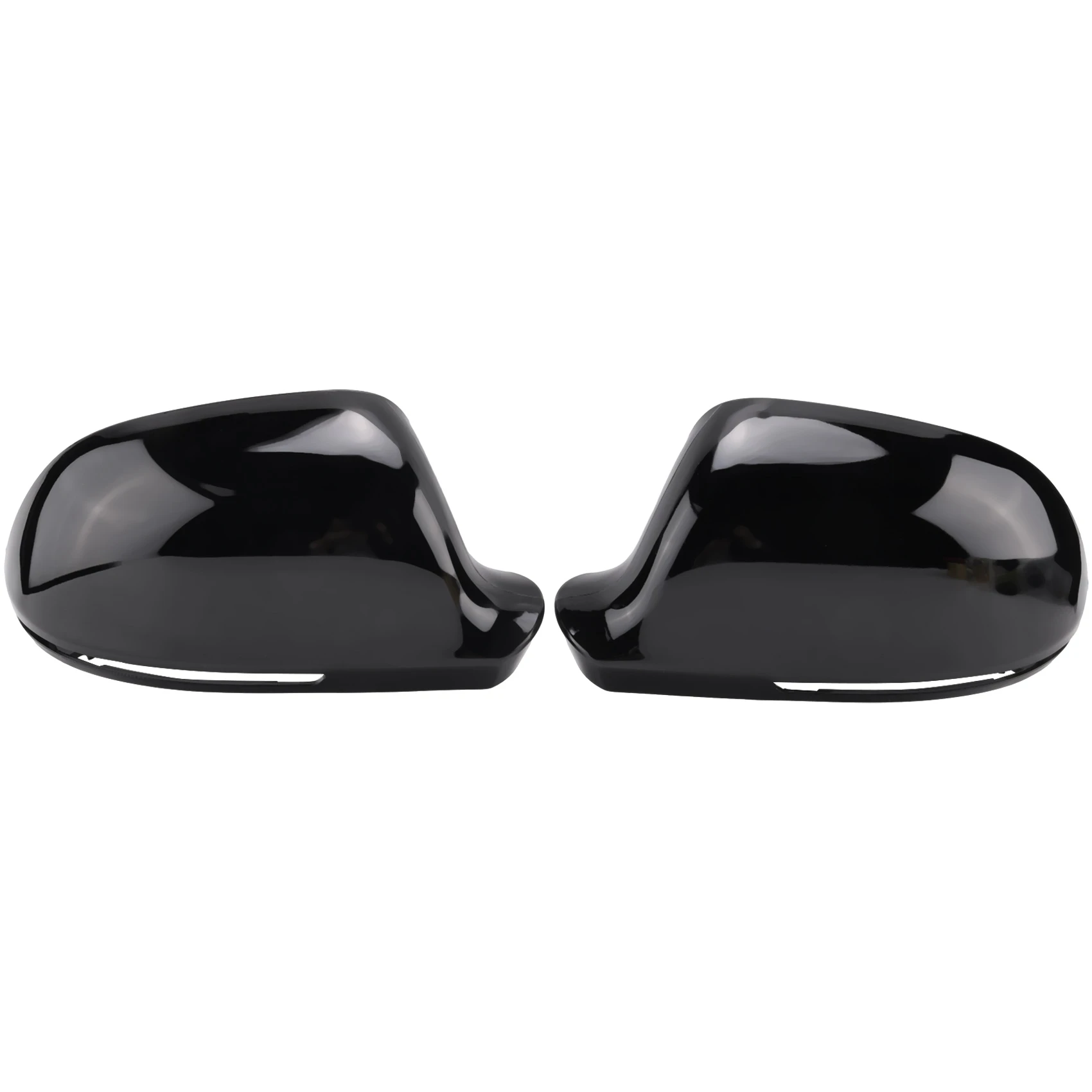 2X Baked Black Rear View Mirror Cover for A4 S4 A5 S5 A6 S6 A8 S8 Q3 SQ3 A3 Rear View Mirror Modification Part