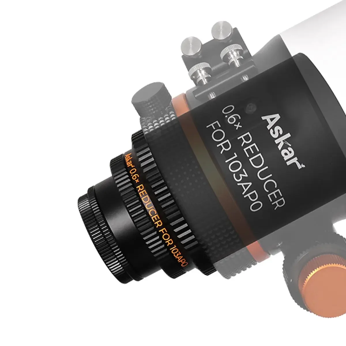 

Askar 0.6x Full Frame Reducer Flattener for 103APO Telescope - Pre-Sale High-Quality Astronomical Imaging Accessory