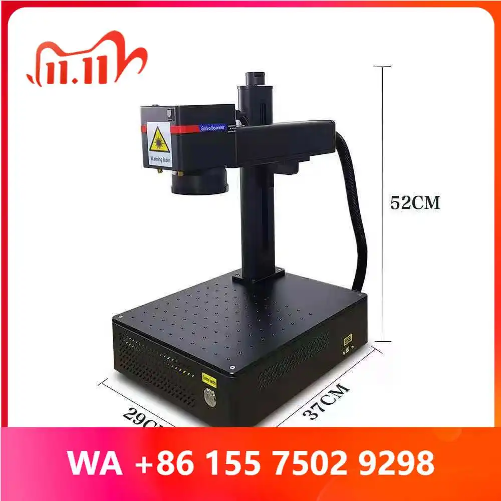 New Den Fiber Mini MFL-20E Air-Cooled High-Accuracy CNC Marking hine with AI/DXF/PLT Support