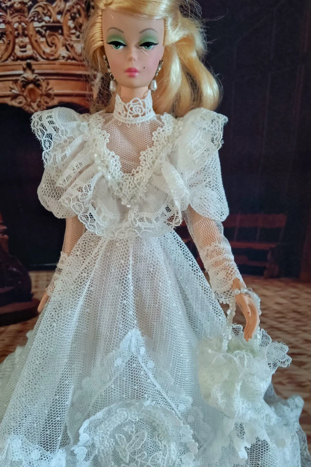 【Clothing Only】In Stock 1/6 Temperament Elegant Antique Wedding Dress Fit fr/ MIZI/ st/ Mengfan/ pp Action Figure Body