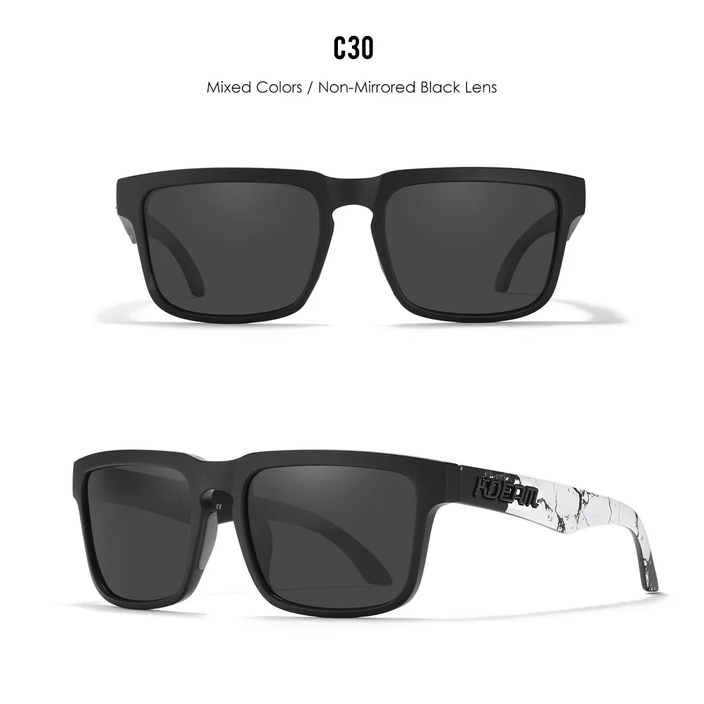 Neue KDEAM Marke Kurze Design Männer Platz Polarisierte Sonnenbrille Hochwertige Fahren Sonnenbrille Mode Frauen Shades UV400 Brillen – Detail 31