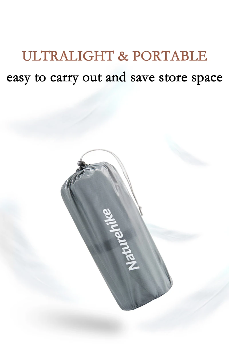 Naturehike Luftmatratzen R Value 5.8 Outdoor-Isomatte, ultraleichte Reise- und Campingmatratze, 1-Personen-Luftkissen, Wandern, Trekking – Detail 7