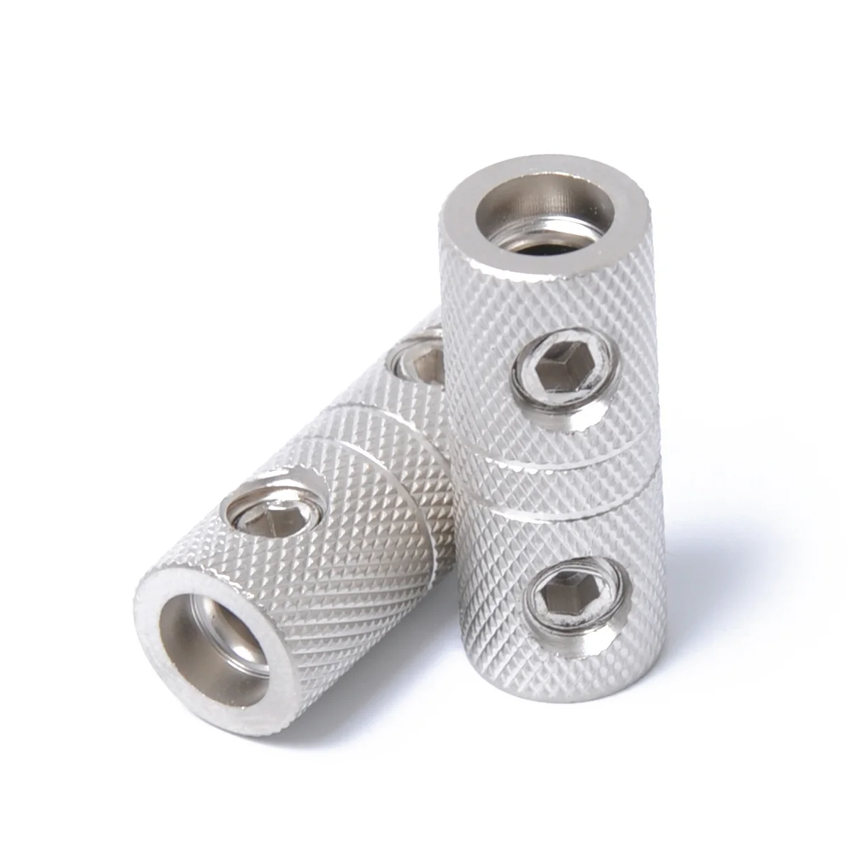 

2Pcs 8 Gauge Brass Audio Terminal Butt Connectors Wire Couplers for Car Audio System Extension Repair Butt Splice Connector