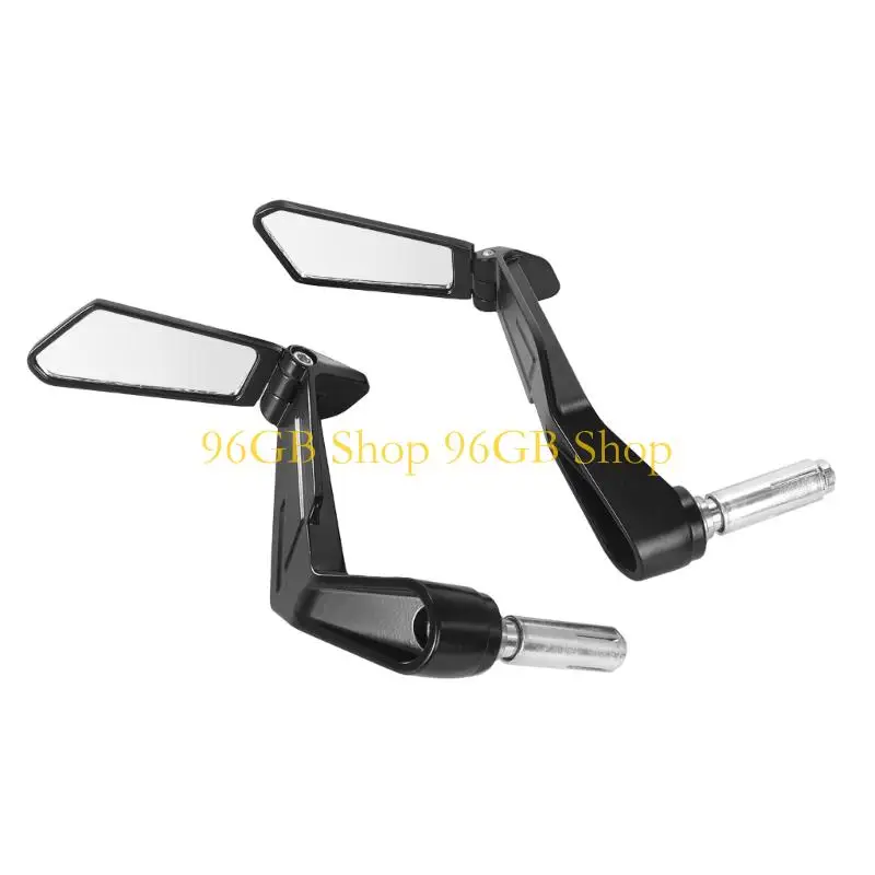 96GB Vibration Resistant Bike Side Mirror Broad Coverage Motorcycle Rear View Mirror
