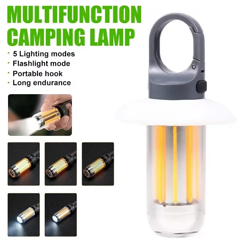 Rechargeable LED Portable Light Bright Flashlight Camping Light Work Lighting Modes Waterproof Outdoor Light Flashlight IP65
