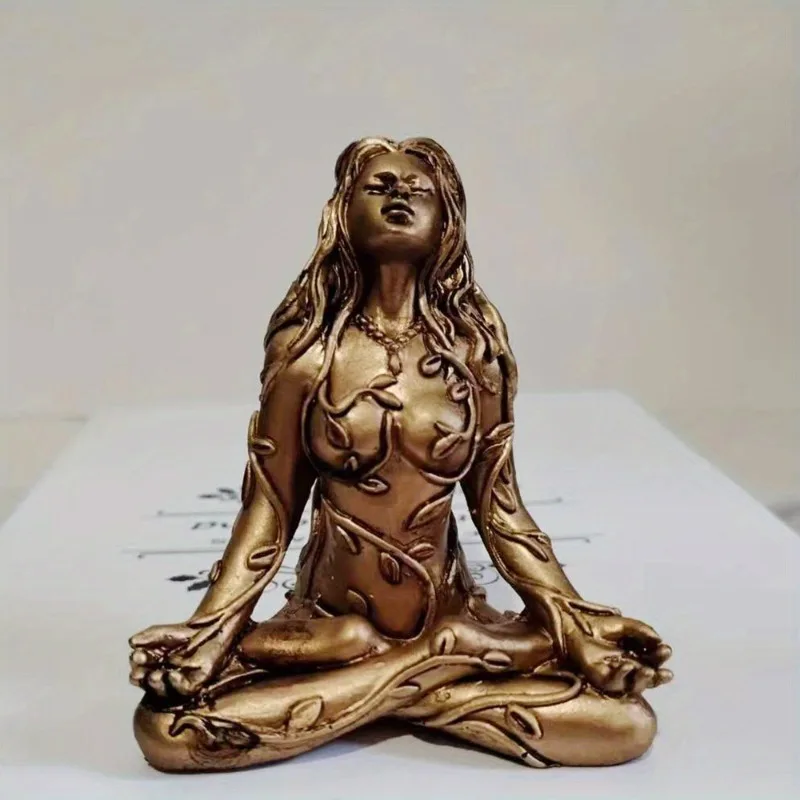 New mini mother of the earth Gaia resin handicrafts outdoor home decoration small ornament