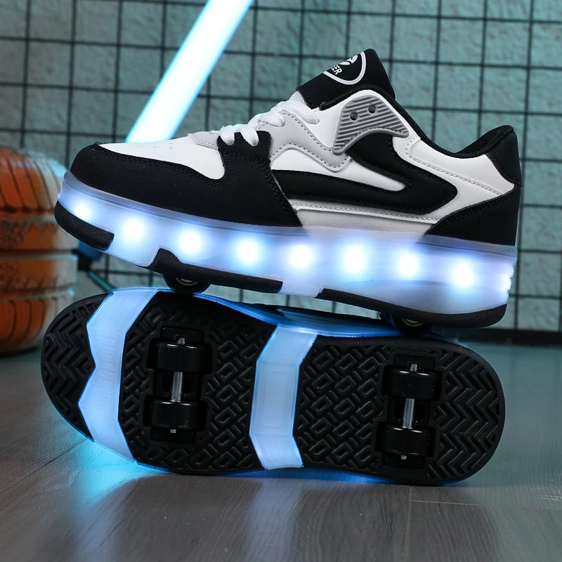 

Boys' 4-Wheel Heelys: Retractable Kids' Shoes, Student Transformable Skates & Girls' Fly Shoes (Adults)