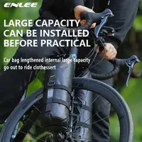 ENLEE-bolsa para horquilla delantera multifuncional para bicicleta, bolsa impermeable para exteriores, capacidad de 5L, bolsa de viaje de larga distancia para bicicleta de montaña y carretera