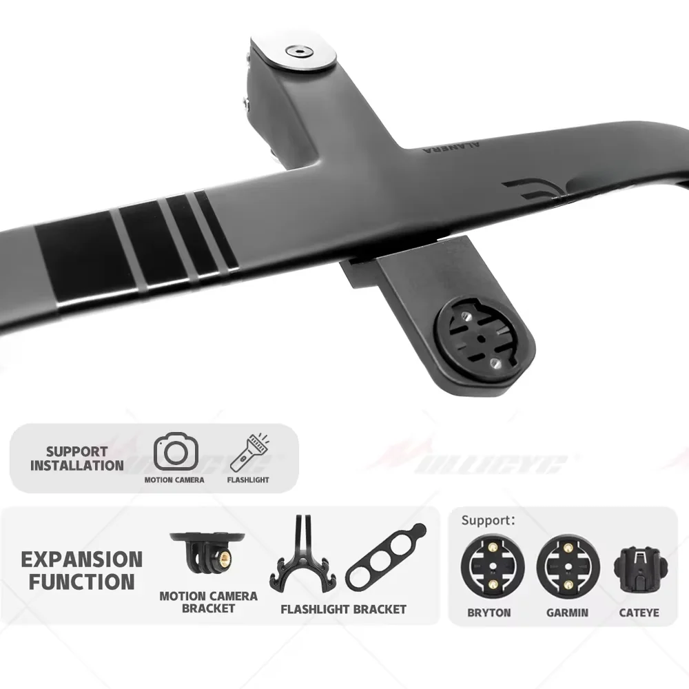 DA Road Bike Handlebar | Fits Traditional/DCR/D-Shape Frames, Full Internal Cable Routing | Professional Bicycle Maintenance