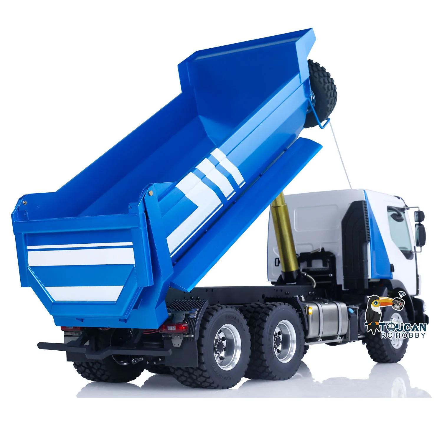 Toys 1/14 LESU Metal VM 3Axles 6x6 Hydraulic RC Dumper Trucks DIY Remoted Tipper Assembled Car Light Sound Vehicle Model for Boy