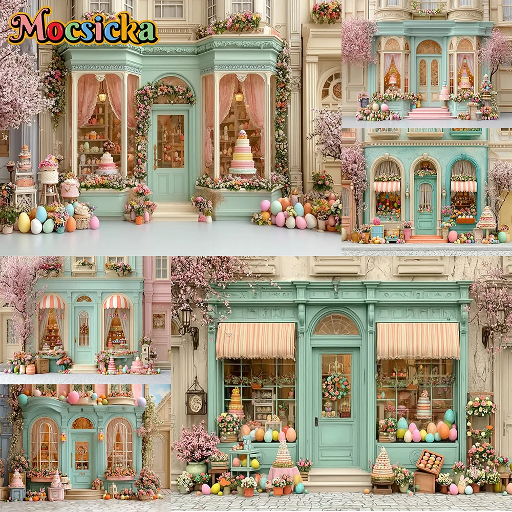 

Фон для фотосъемки Mocsicka: Пасхальный декор с цветами, украшения для детского праздника, фон для фотосессии новорожденных и первого дня рождения