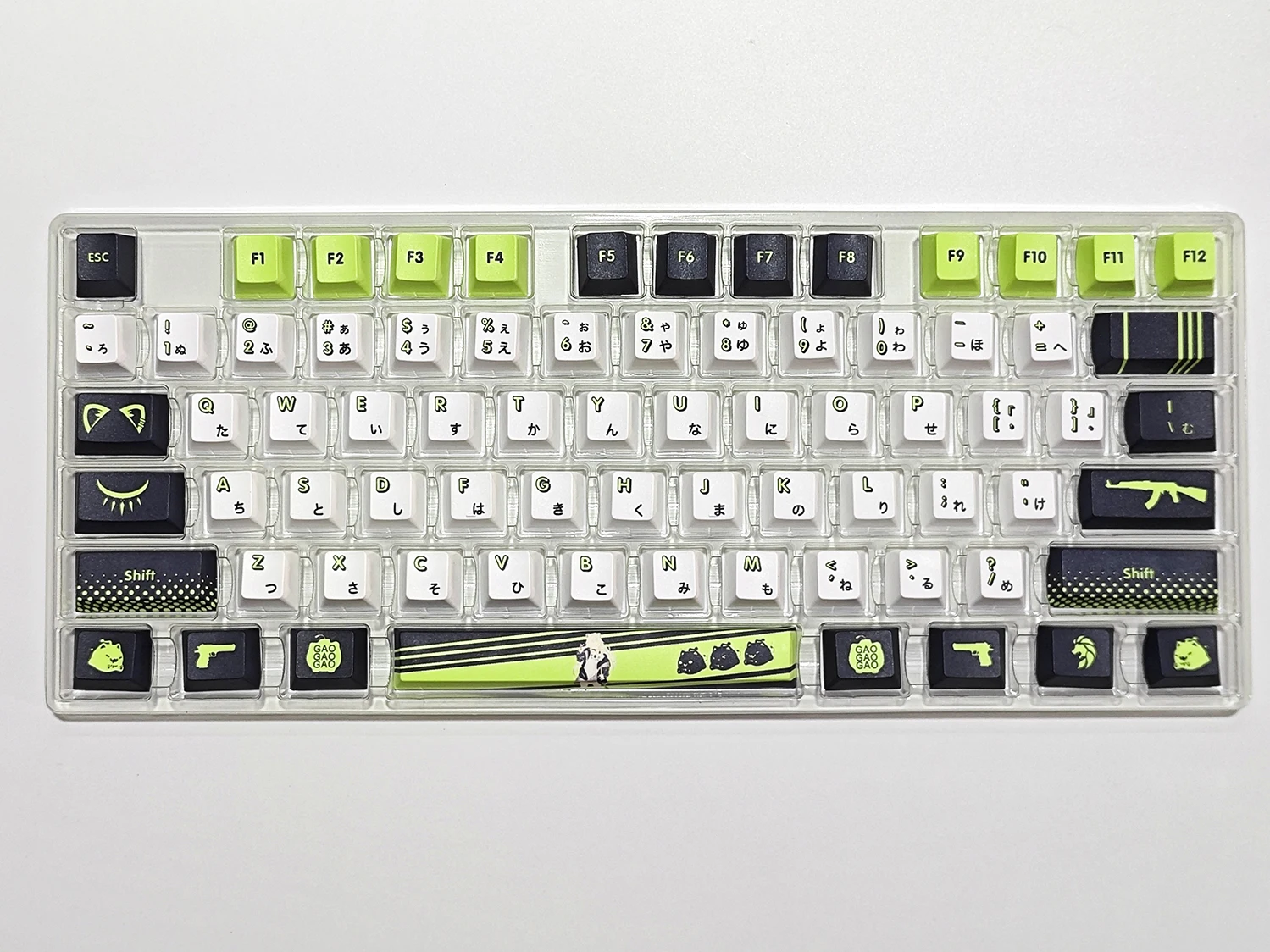 White Peony keycaps anime Animation Hot Sublimation Mechanical Theme Keyboard Peripheral Tongren Keycaps