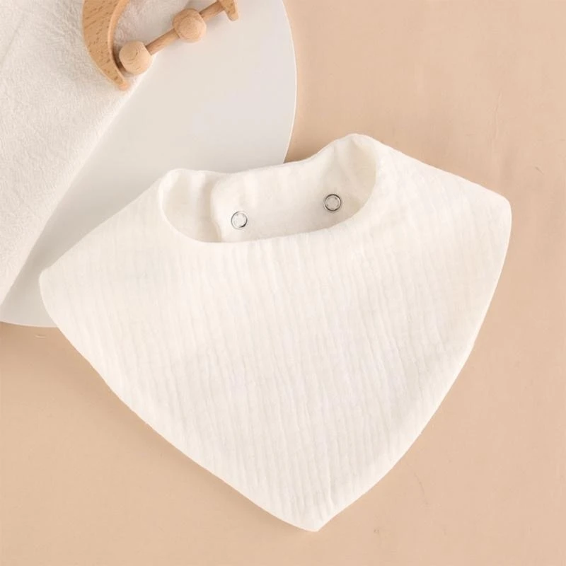 

Adjustable Closure Baby Spit Up Scarves Multi Layered Baby Drool Scarves 425F