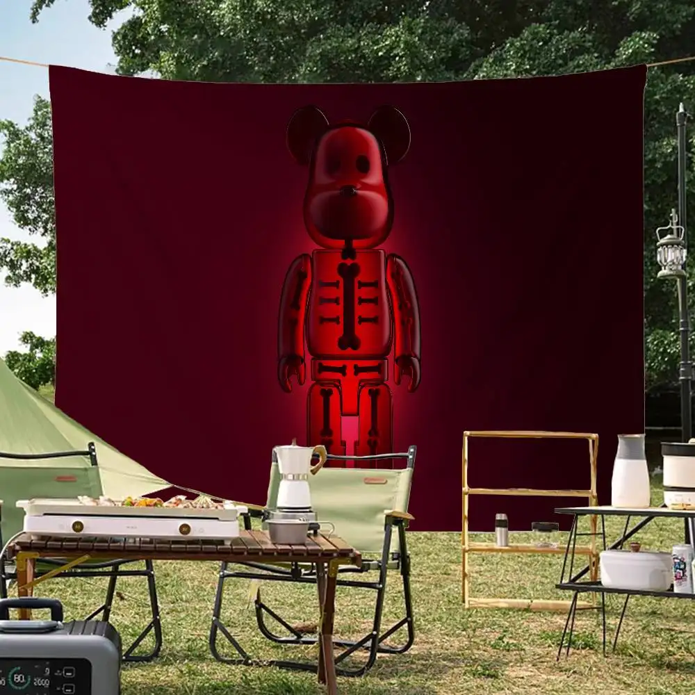 Японские флаги Bearbrick для семейных встреч, украшения для кемпинга, баннеры для создания атмосферы на природе