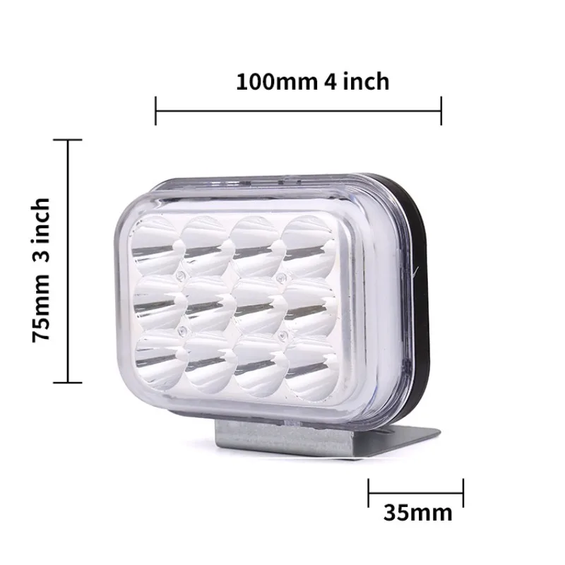 LED المصابيح الأمامية للدراجات النارية 1800LM تيار مستمر 9-80 فولت 18 واط الأضواء المساعدة 6500 كيلو ضوء وماض مقاوم للماء للدراجات البخارية يوم ممطر