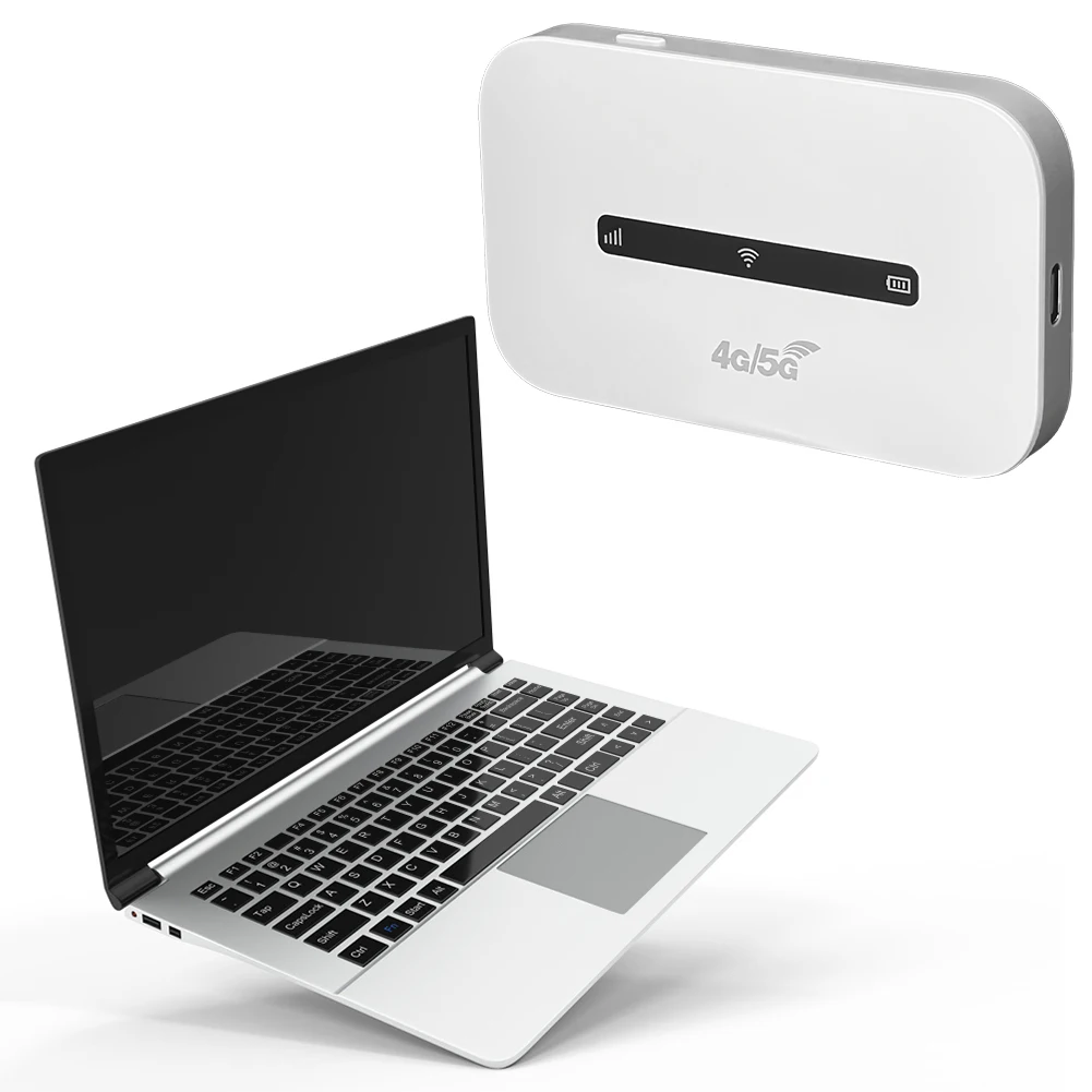 

4G LTE Portable WiFi Hotspot 3000mAh 150Mbps Modem Router Support 8 To 10 Users with SIM Card Slot for Home Office Car Travel