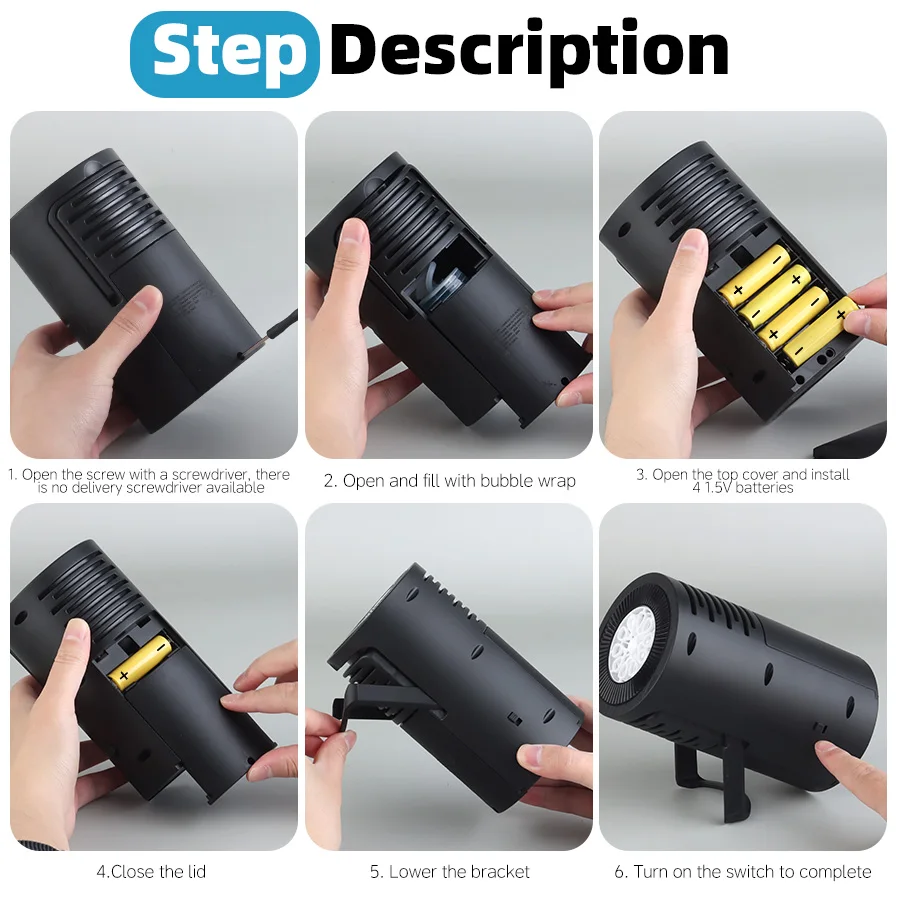 لعبة آلة فقاعات المرحلة المحمولة آلة فقاعات الأطفال في الهواء الطلق لعبة فقاعات الضوء بدون بطارية فقاعة الماء #4