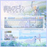 Frieren Keycaps Anime Theme Keycap Game Key Cap 120 Keys PBT DYE SUB Cherry MX Switch for Mechanical Keyboard 61/63/64/83/87/104