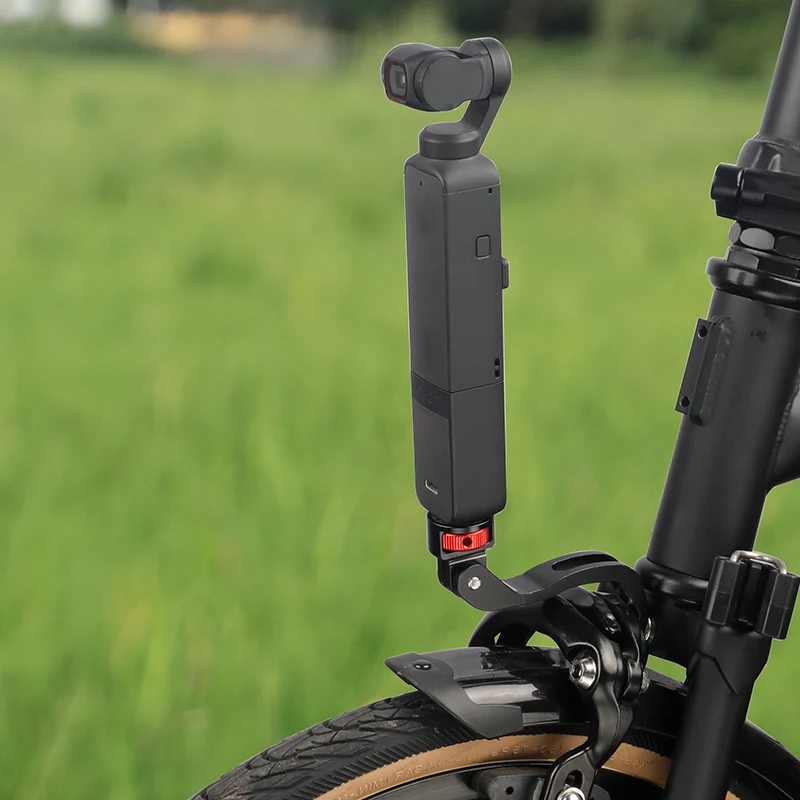 Front licht ständer Fahrrad gabel halterung CNC-gefräster Kamera halter passt für Gopro-Schnitts telle Brompton MTB Faltrad zubehör