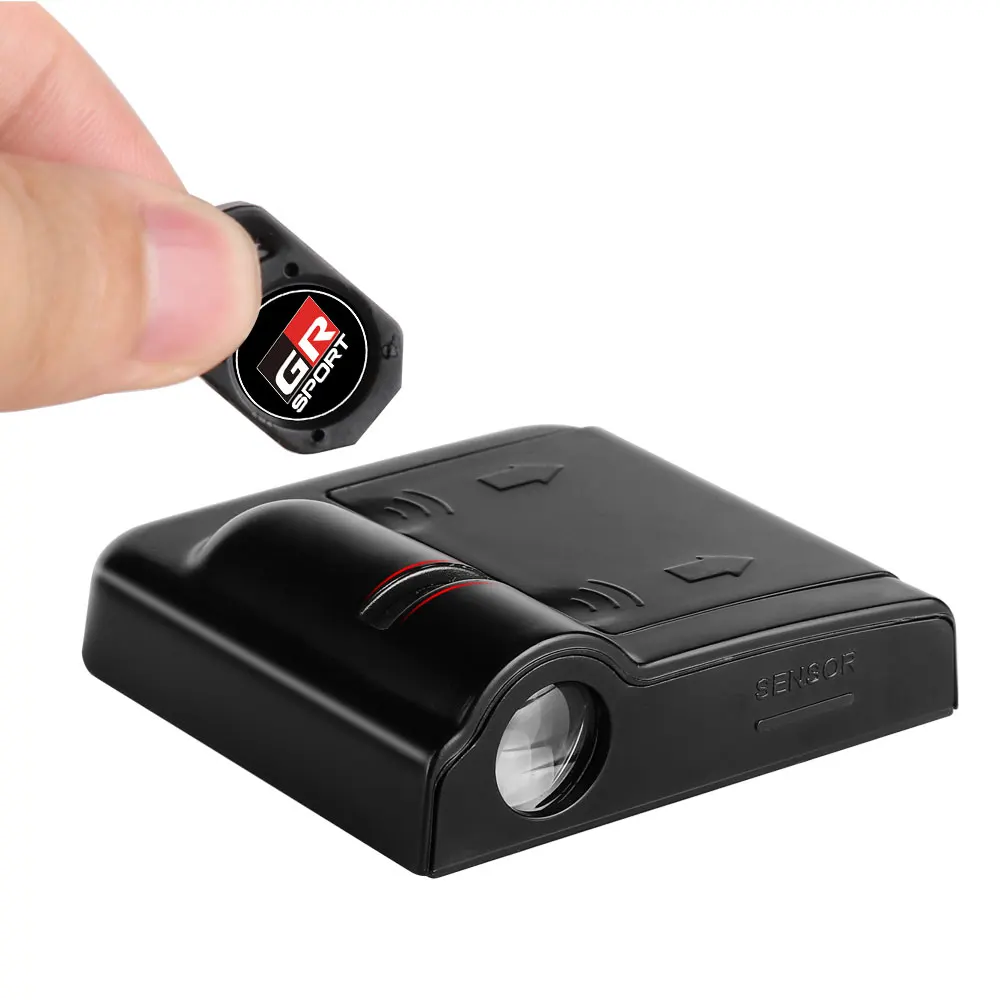 1/2 قطعة باب السيارة شعار ضوء ترحيب مصباح اكسسوارات السيارات لتويوتا C-HR GR الرياضة فيوس Izoa يارس بريوس أفينسيس TRD كورولا Aygo