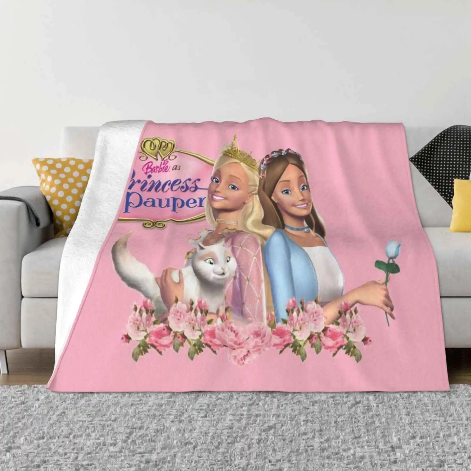 As The Princess And The Pauper Hot Sale Printing High Qiality Warm Flannel Blanket Erika Annelise As The Princess And The Pauper