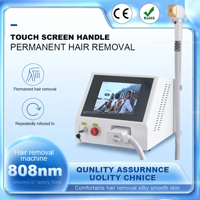 

Hair Removal Machin 2025 NEW CE Certified 2000W 3 Wavelength Ice Platinum Hair Removal 755 808 1064nm Diode Laser Salon