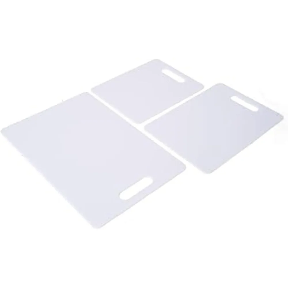 

Набор пластиковых разделочных досок, можно мыть в посудомоечной машине, разделочная доска для кухни с удобными ручками, набор из 3 шт., белая