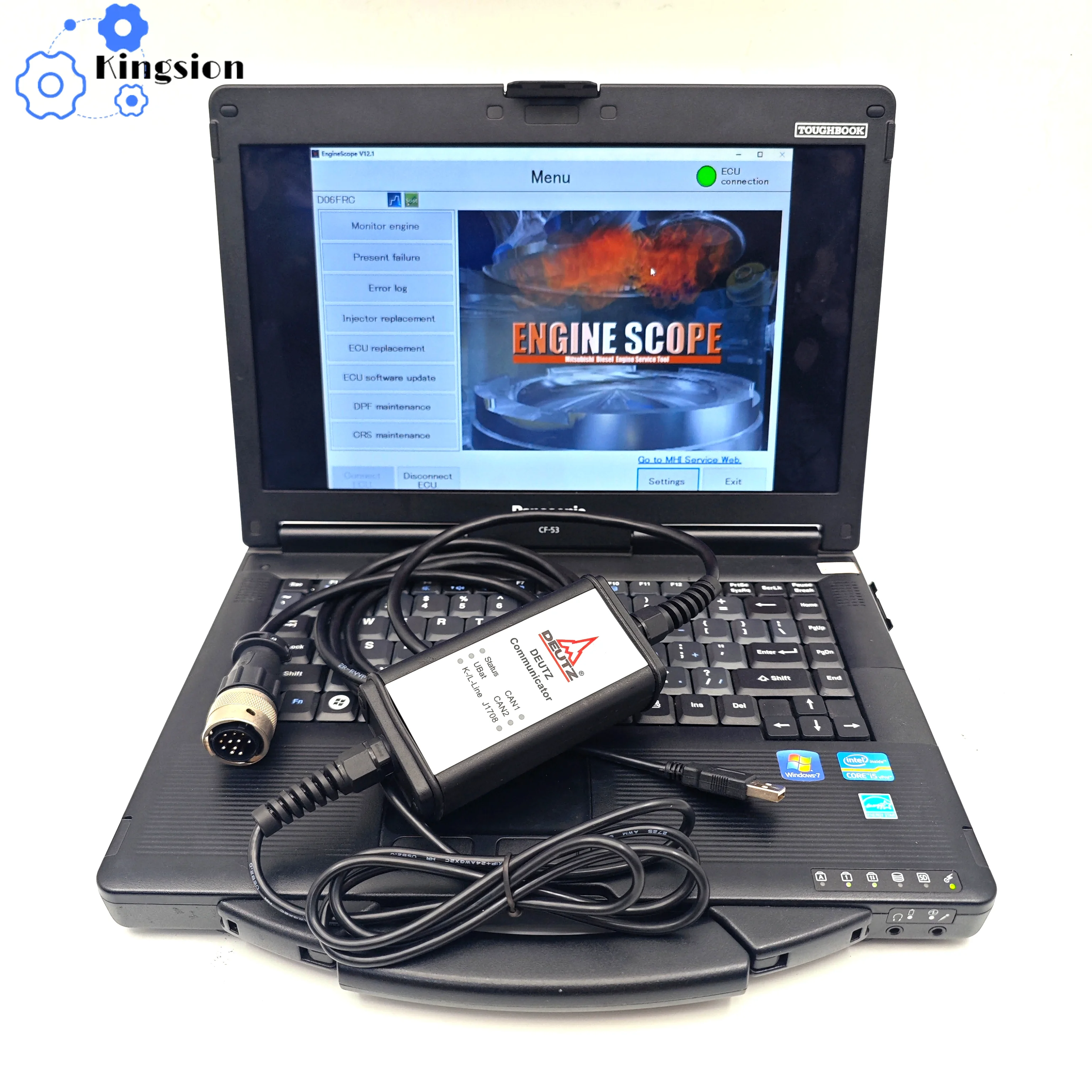 for Deutz diagnostic scanner tool For Deutz DeCOM SerDia software Support CAN K/L-Line For Deutz DECOM controllers diagnosis kit