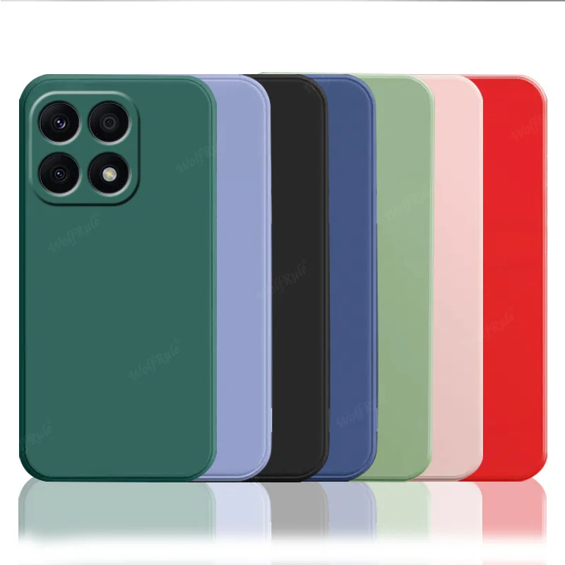 For Honor X8A Case Cover Huawei Honor X8A Capas Shockproof Bumper TPU Original Liquid Silicone Soft Funda Honor X8 X7A X9A X8A