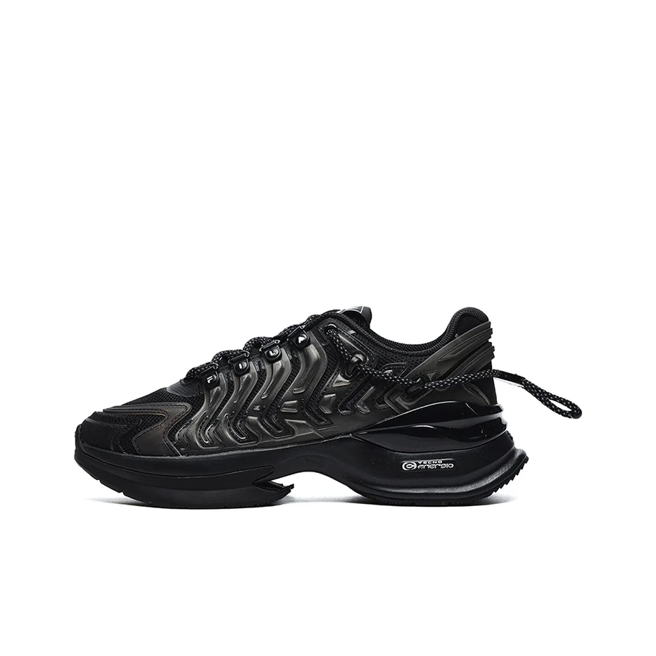 FILA Textile, Synthetic Leather, TPU Breathable Low top Casual Shoes Women's Black F12W233121FBK