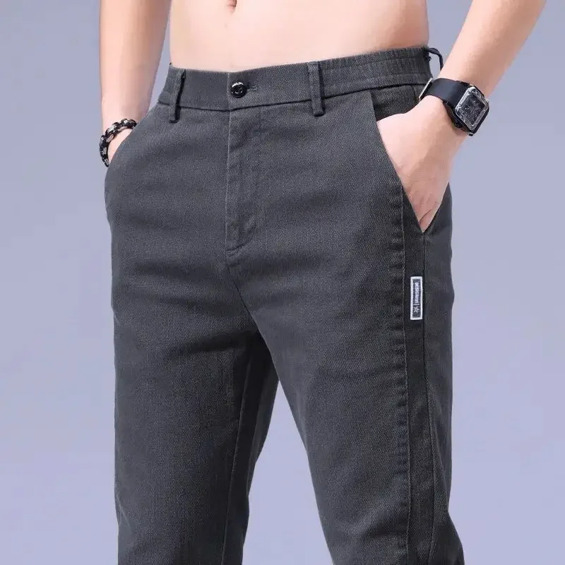 

Slim Fit Summer Business Office Thin Casual Pants Man Y2k Korean Style Original Clothing Trend Trousers For Men Aesthetic Cheap