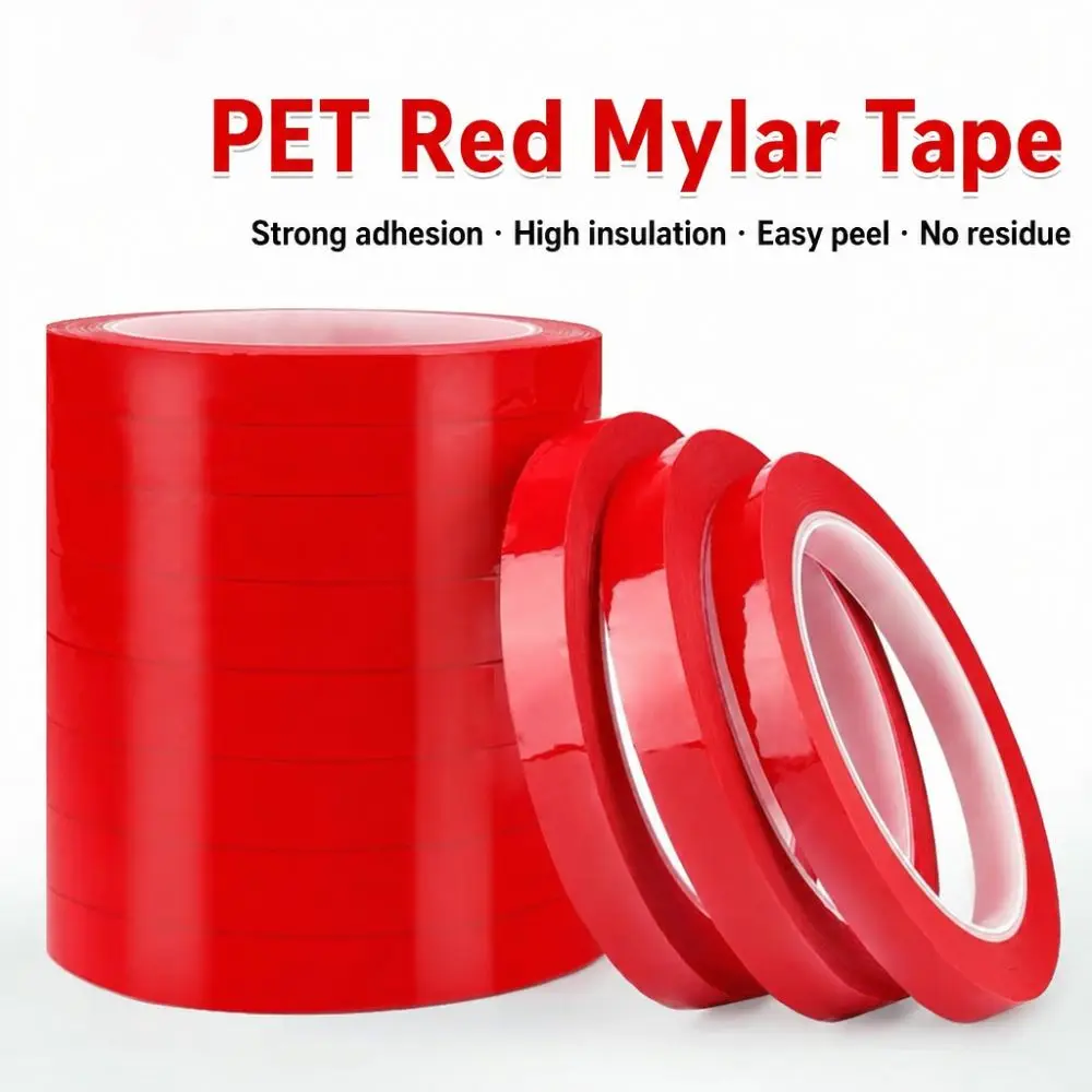 High Insulate 3/5/8/10mm Width Marking Tape 66 Meters Red Adhesive Coded Tape Marker Line Tape