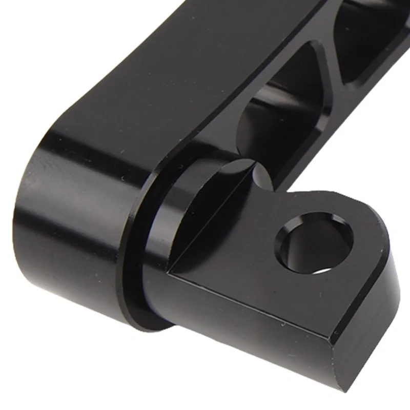 دراجة نارية القدم الوتد الطريق السريع قوس 360 ° دعامة تمديد ربط القدم القابلة للتعديل للتجول باللون الأسود #3