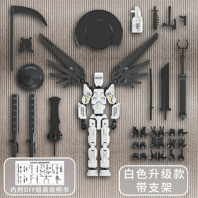 

Dum13 Action Figure Toys for Kids Lucky Multi Jointed Movable Shapeshift Robot 3D Printed Man Action Figures Children Toy Gift
