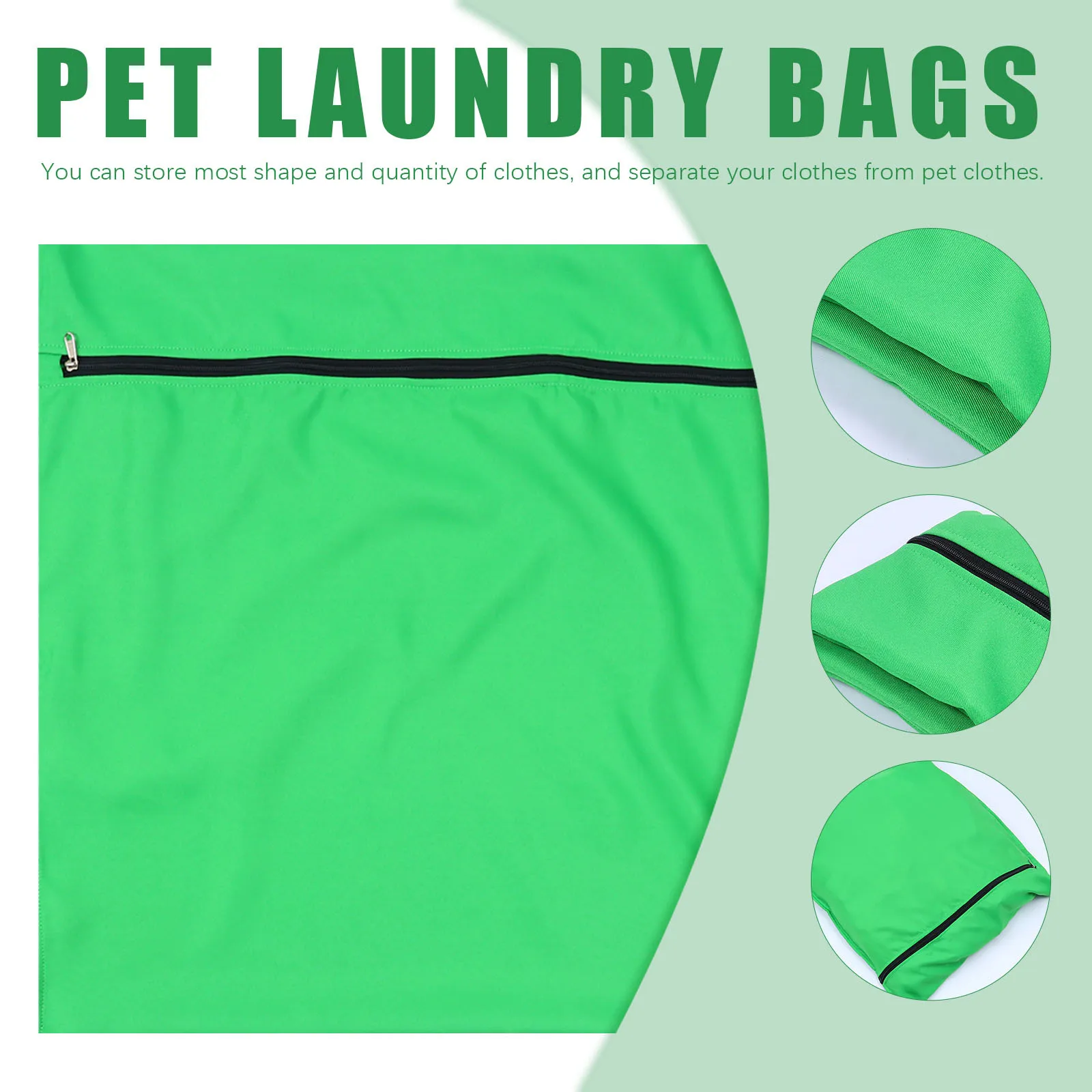 

Pet Laundry Bag Large Capacity Polyester Wash Bag Practical Zipper Holder for Home Travel Clothes Storage Pet Laundry Bags