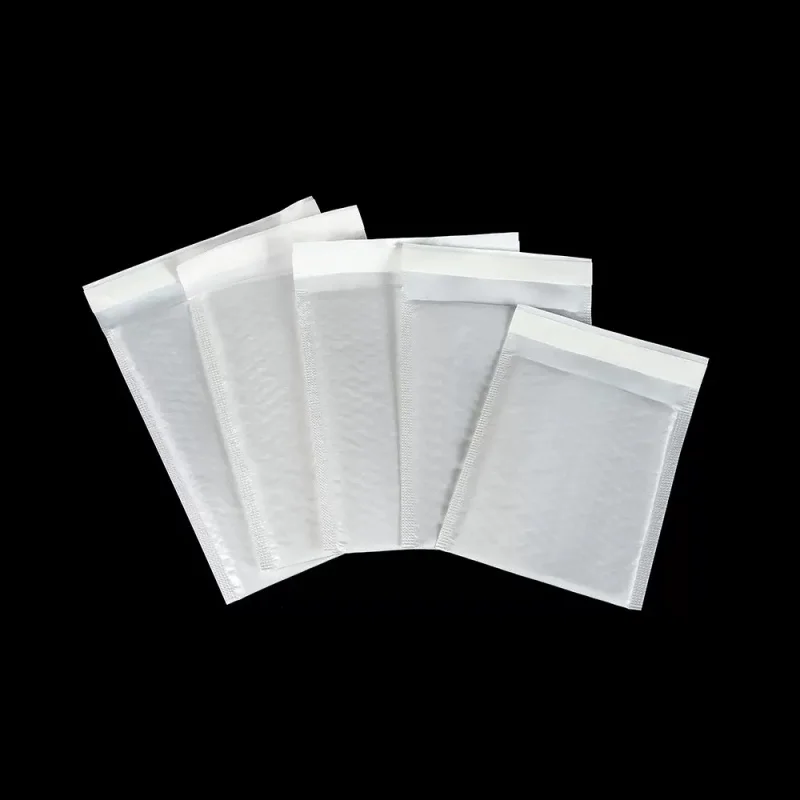 100 قطعة من مظاريف الفقاعات البيضاء مع تخزين الفقاعات وشرائط عزل ذاتية اللصق مضادة للتصادم للتغليف السريع