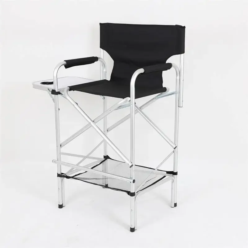 

Professional Folding Portable Upgraded Director Makeup Artist Chair Aluminum Camping Chair