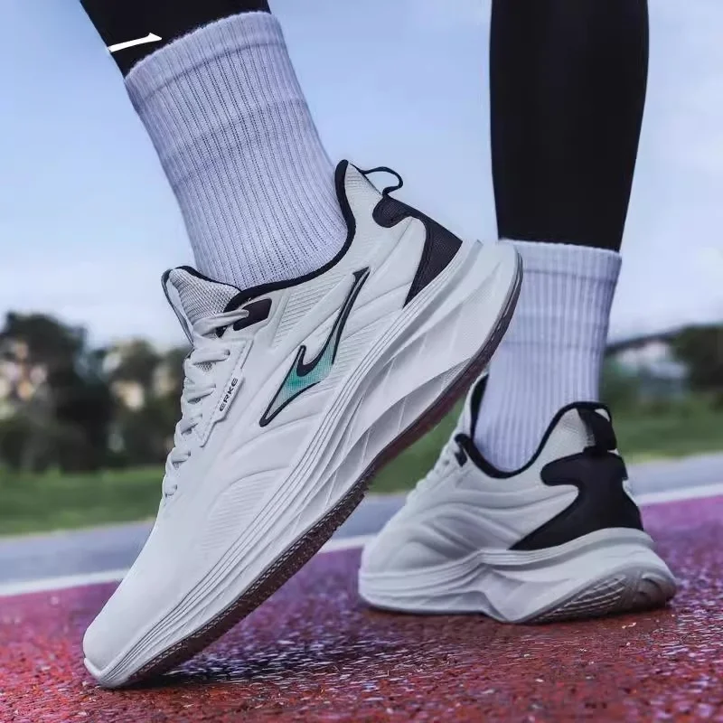 

Мужские повседневные спортивные кроссовки Erke Running oes Soft Bot, водонепроницаемые, весна-лето, новая модель, удобная кожаная подкладка