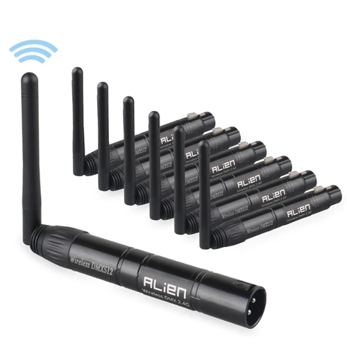 ALIEN DMX512 Draadloze Controller Ontvanger Zender 2.4G ISM Dif Communicatie Afstand 300 m voor Stage Par DJ Disco Bar verlichting