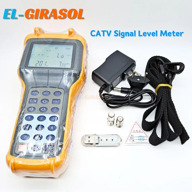 17S5200 CATV  Level Meter 46 870mhz Cable TV Tester RY-S110 Analog Catv Signal Level Meter FTTH Catv Cable Tester Catv Level