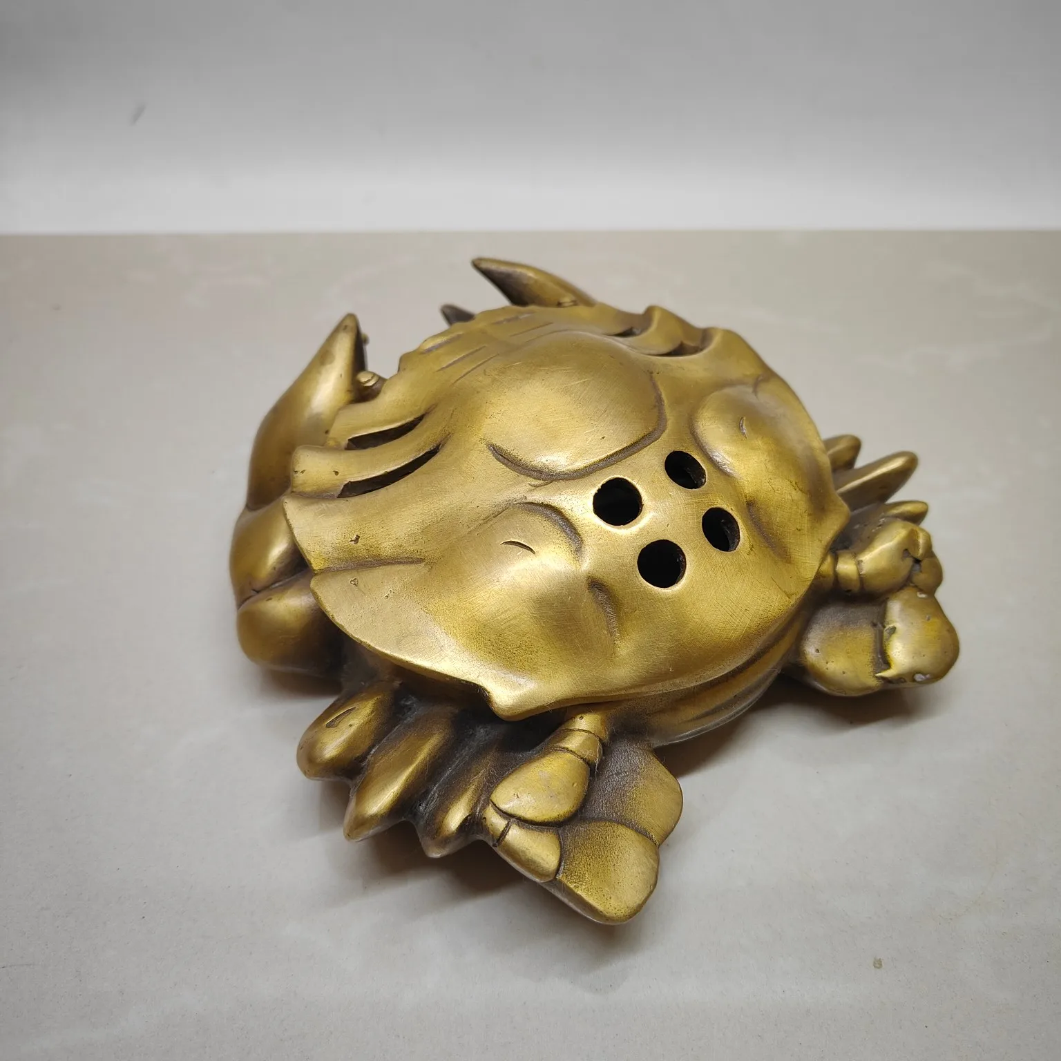 A crab incense burner for wealth from all directions,Free shipping