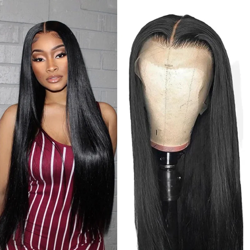 ชุดราตรีทรงบอล สำหรับผู้หญิง ผมยาวตรง ชุดงานเลี้ยงค็อกเทล แฟชั่น วิกผมใยสังเคราะห์ สำหรับงานปาร์ตี้  วิกผมธรรมชาติสำหรับสุภาพสตรี