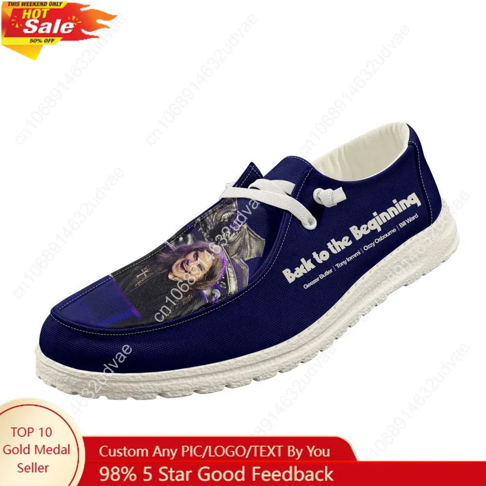 

Ozzy Osbourne 1948-2025 Loafers Men Woman Youth Casual Shoes Back To The Beginning Flat Footwear Custom Made Shoe Fashion White