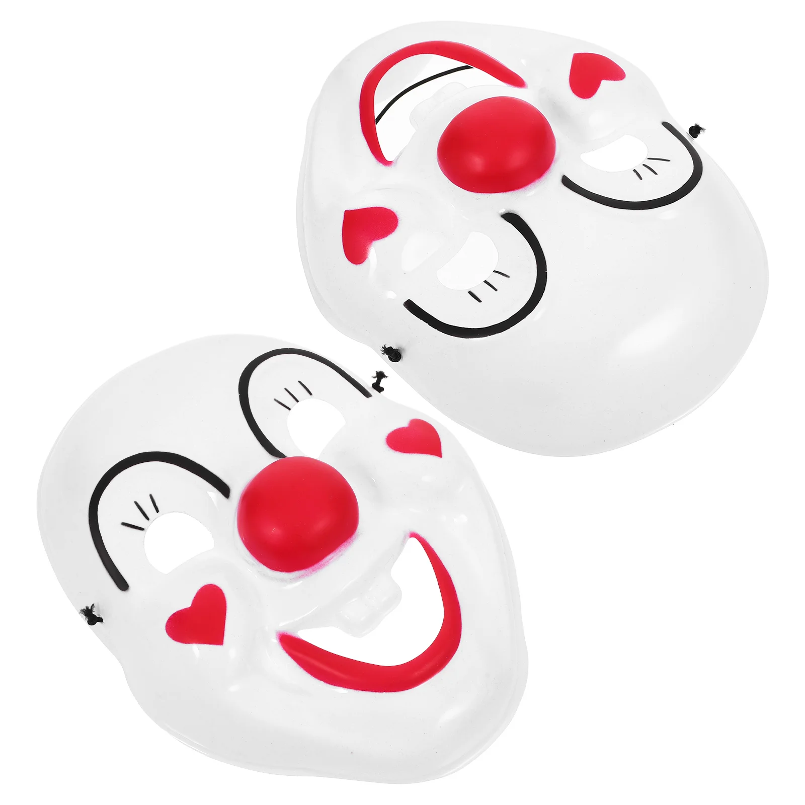 2 Pcs Scary Clown Mask Party Cosplay Prop for Child Costumes Hair Masks