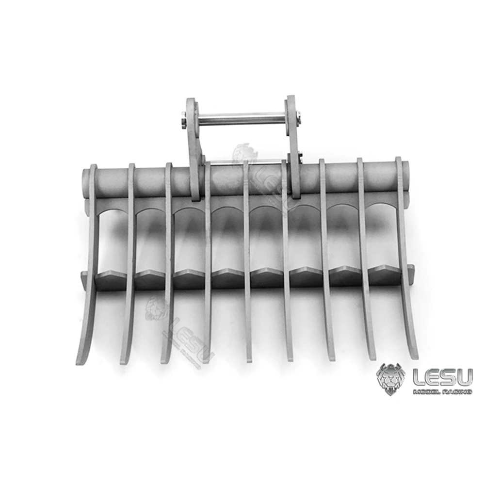 LESU AT-C0008-A 1/14 Excavator C374 Modified Quick-Removal Bucket Replacement Metal Rake Bucket