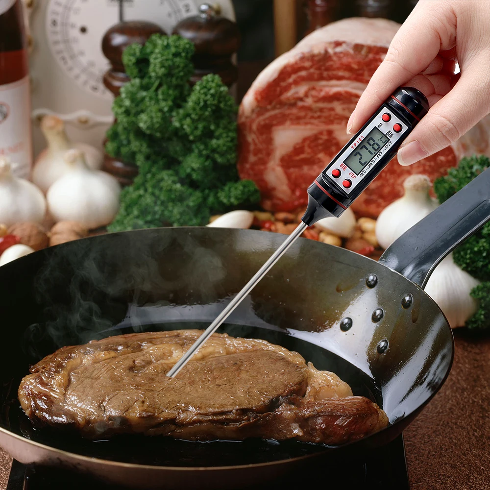 Electronic Digital Thermometer Temperature Instrument Meat Food Probe Kitchen Cooking Weather Station Temperature Sensor