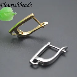 Good Quality Nickel Free Smooth Geometric Earring Hooks Clasp for Women Handmade DIY Jewelry Making Earring 30pcs/lot