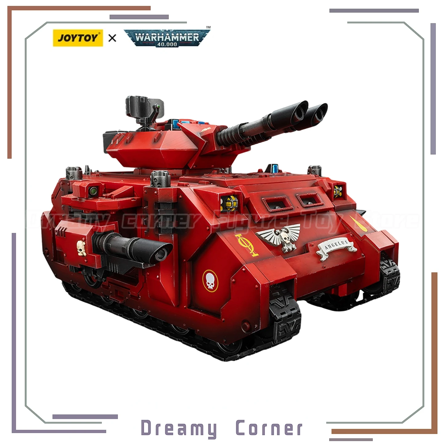 

【В наличии】Фигурка JOYTOY Warhammer 40K Blood Angels Predator Annihilator с двойными лазерными пушками, масштаб 1/18, коллекционная модель