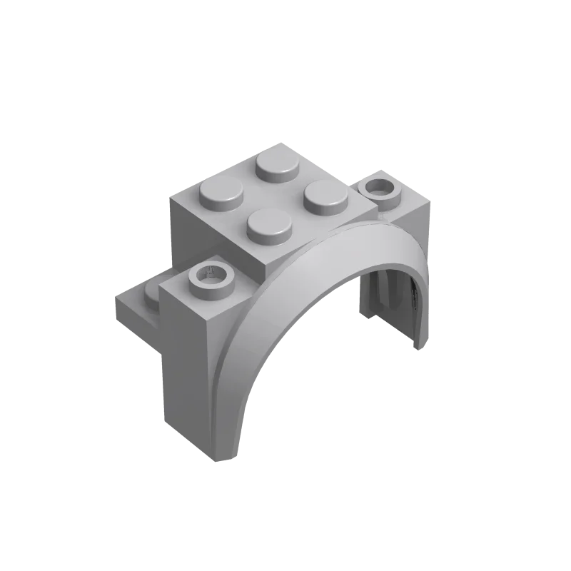1 Pcs Buildings Blocks 18974 Vehicle, Mudguard 4 x 2 1/2 x 2 1/3 with Arch Round Bulk Modular GBC Toy For High-Tech MOC Set